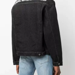 Karl Lagerfeld logo-print denim jacket