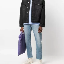 Karl Lagerfeld logo-print denim jacket