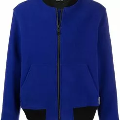 Karl Lagerfeld logo-tape bomber jacket