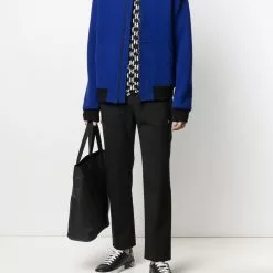 Karl Lagerfeld logo-tape bomber jacket