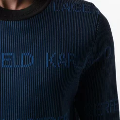 Karl Lagerfeld all-over logo knit jumper
