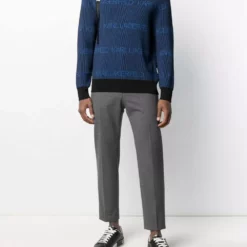 Karl Lagerfeld all-over logo knit jumper