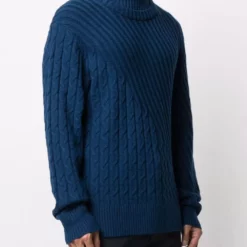 Karl Lagerfeld cable-knit wool-blend jumper