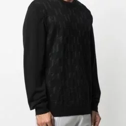 Karl Lagerfeld KL monogram-detail jumper