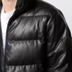 Karl Lagerfeld embroidered-logo padded coat