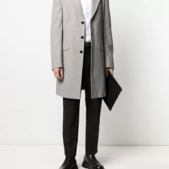 Karl Lagerfeld fitted single-breasted coat