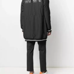 Karl Lagerfeld logo address-print parka