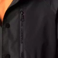 Karl Lagerfeld logo address-print parka