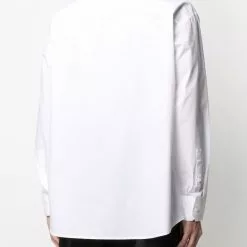 Karl Lagerfeld striped-bib shirt