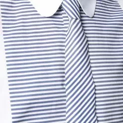 Karl Lagerfeld striped-bib shirt