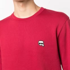 Karl Lagerfeld Ikonik logo-patch sweatshirt