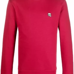 Karl Lagerfeld Ikonik logo-patch sweatshirt