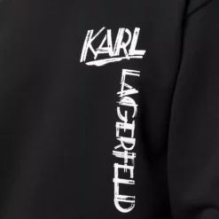 Karl Lagerfeld brushstroke logo-print sweatshirt