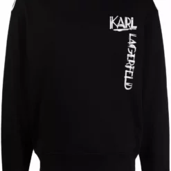 Karl Lagerfeld brushstroke logo-print sweatshirt