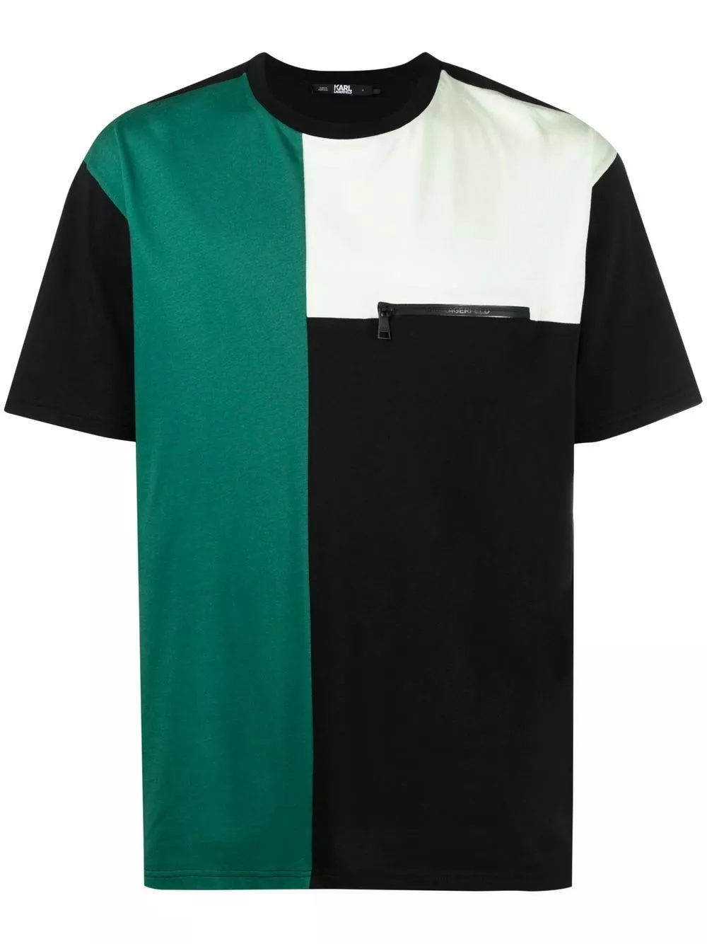 Karl Lagerfeld colour-block print T-shirt