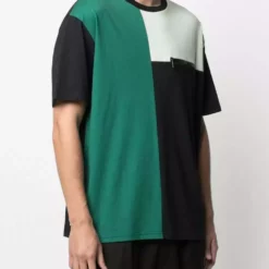 Karl Lagerfeld colour-block print T-shirt
