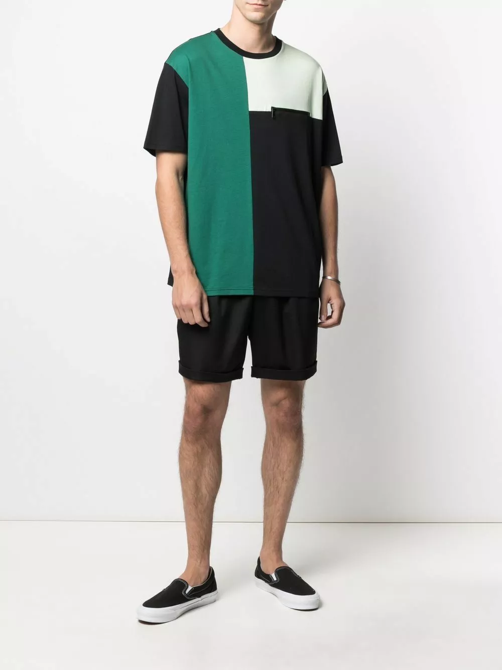 Karl Lagerfeld colour-block print T-shirt