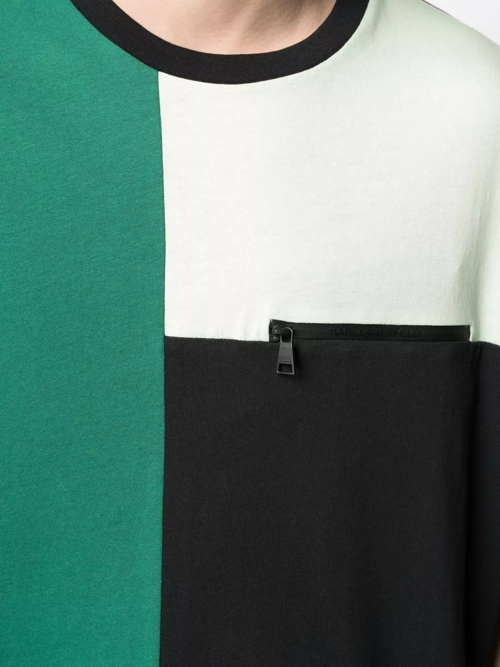 Karl Lagerfeld colour-block print T-shirt