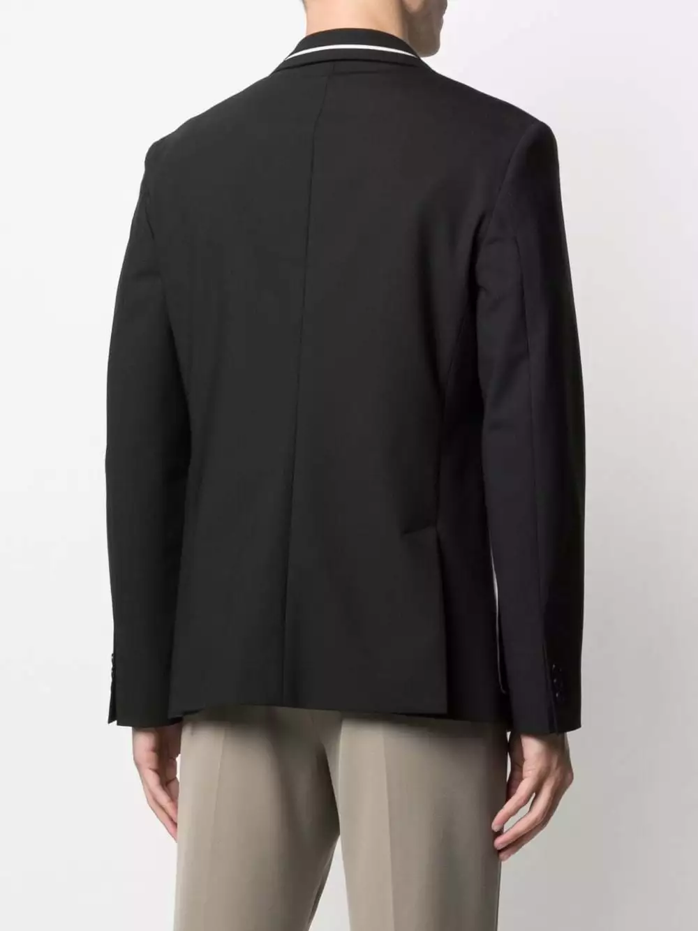 Karl Lagerfeld contrast-detail blazer