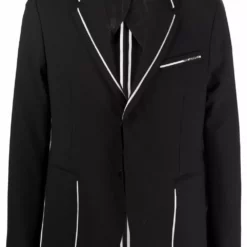 Karl Lagerfeld contrast-detail blazer
