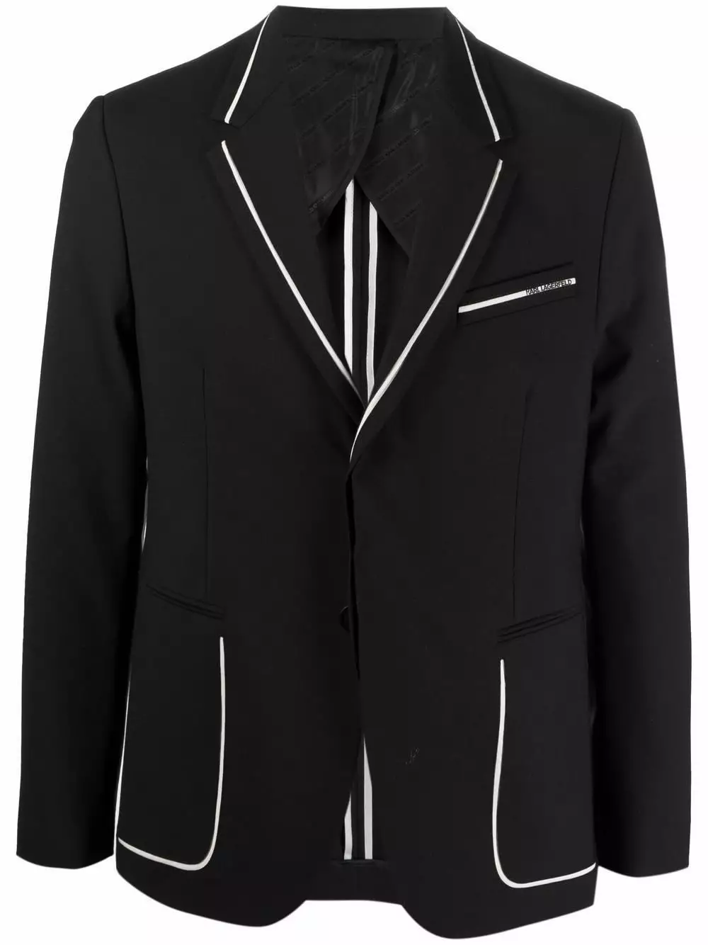 Karl Lagerfeld contrast-detail blazer