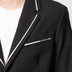 Karl Lagerfeld contrast-detail blazer