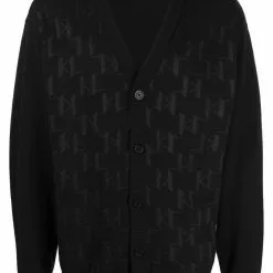 Karl Lagerfeld KL monogram-detail cardigan