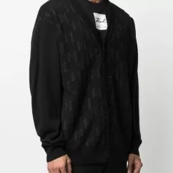 Karl Lagerfeld KL monogram-detail cardigan