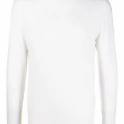 Karl Lagerfeld logo-tape fine-knit jumper