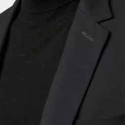 Karl Lagerfeld logo-intarsia roll-neck jumper