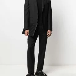 Karl Lagerfeld logo-intarsia roll-neck jumper