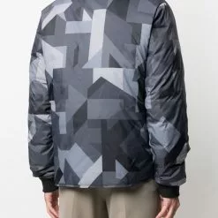Karl Lagerfeld geometric padded jacket