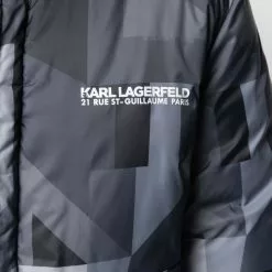 Karl Lagerfeld geometric padded jacket