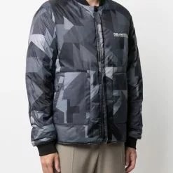 Karl Lagerfeld geometric padded jacket