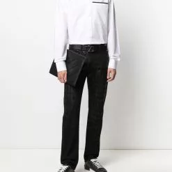 Karl Lagerfeld coated-design jeans
