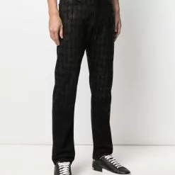 Karl Lagerfeld coated-design jeans