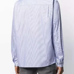 Karl Lagerfeld embroidered-logo poplin shirt