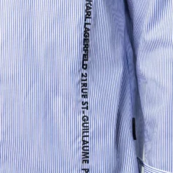 Karl Lagerfeld embroidered-logo poplin shirt