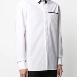Karl Lagerfeld double-collar shirt