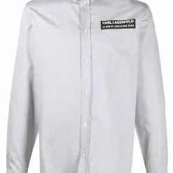 Karl Lagerfeld logo address-print shirt
