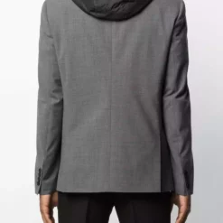 Karl Lagerfeld detachable hood blazer