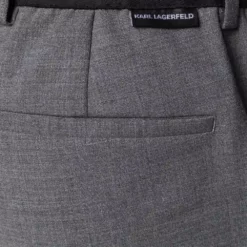 Karl Lagerfeld logo-waistband tailored trousers