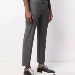 Karl Lagerfeld logo-waistband tailored trousers