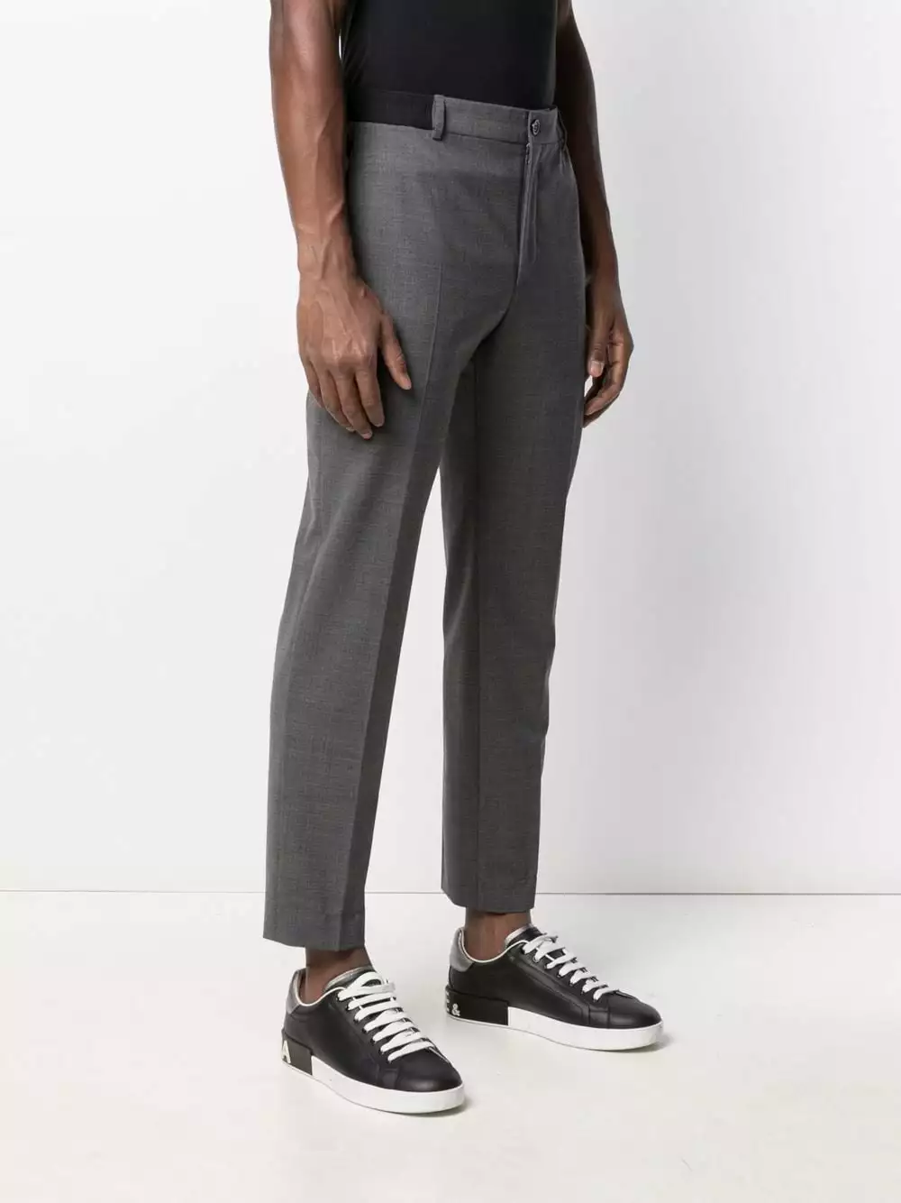 Karl Lagerfeld logo-waistband tailored trousers