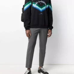 Karl Lagerfeld logo-waistband tailored trousers