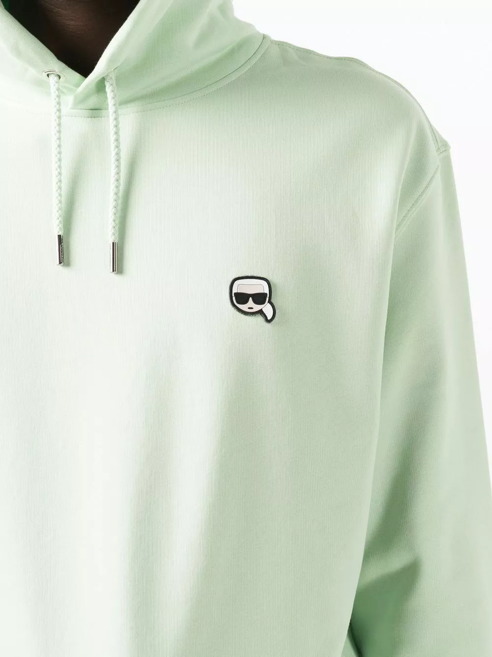 Karl Lagerfeld Ikonik logo-patch hoodie