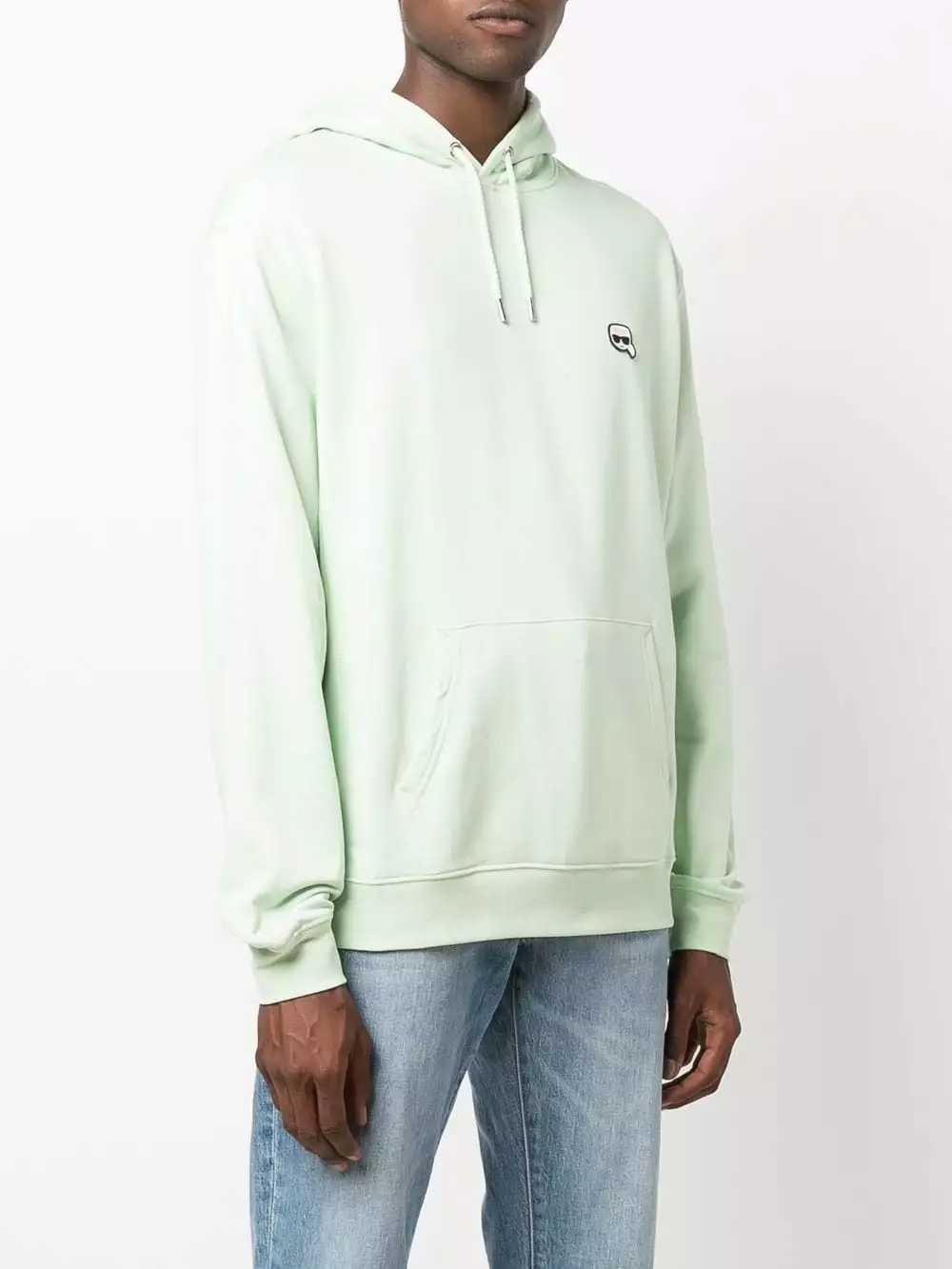 Karl Lagerfeld Ikonik logo-patch hoodie