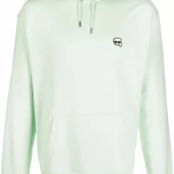 Karl Lagerfeld Ikonik logo-patch hoodie