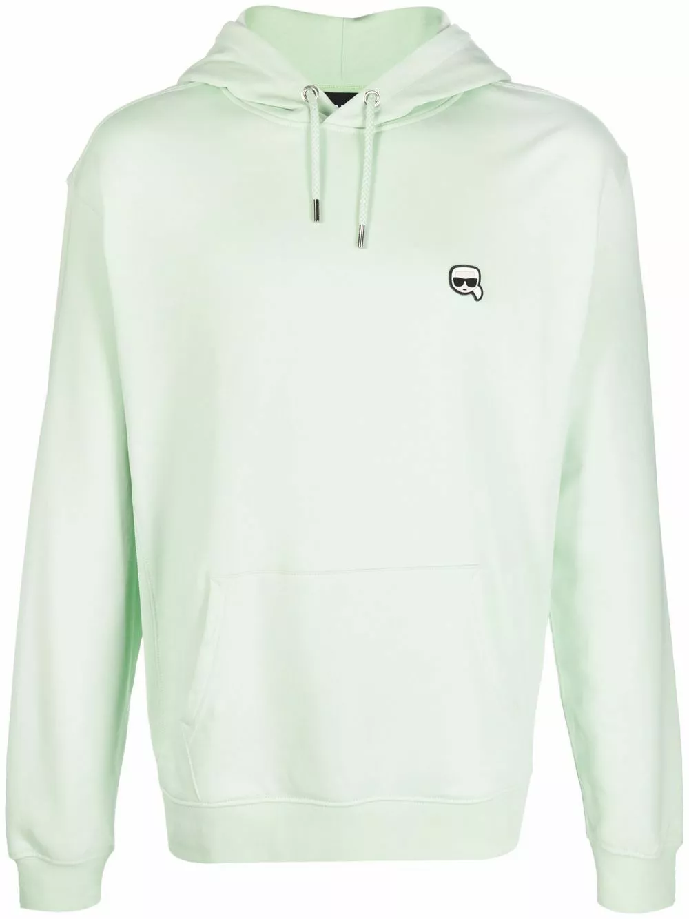 Karl Lagerfeld Ikonik logo-patch hoodie