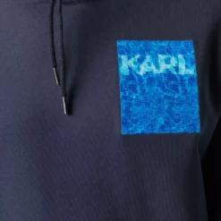 Karl Lagerfeld logo-print chest hoodie